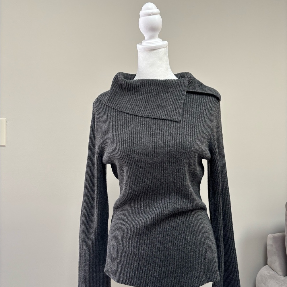 LOFT Merino Wool Blend Cowl Neck Sweater